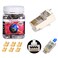PETECHTOOL RJ45 CAT6a Cat6 Connector with Grounding Buckle Gold Plated 8P8C Grounded Pass Through Shield Plug 50PCExternal grounding