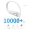 REXUS Cat 6 White Flat Shielded Ethernet Network Cable 50 FT High Speed 10Gbps LAN Wires Internet Patch Cable with RJ45 Connector Faster Than Cat5Cat5e C6F150B