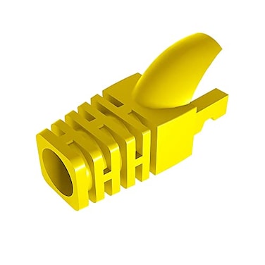 VIVOCH 50 Pcs Cat5 Cat5E Cat6 Strain Relief Boot RJ45 Plug Connector Cover Modular Network Plug Connector Cap Cable Connector Boots Yellow