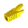 VIVOCH 50 Pcs Cat5 Cat5E Cat6 Strain Relief Boot RJ45 Plug Connector Cover Modular Network Plug Connector Cap Cable Connector Boots Yellow