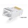VIVOCH 50 Pcs Cat6 RJ45 Connectors C6 RJ45 Plugs Cat6 Metal Shielded RJ45 Ends FTP 8P8C Modular Network Plug Connector