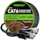 VOIETOLT Cat 6 Outdoor Ethernet Cable 100 ft 24AWG 10Gbps Cat6 Cable Cord Waterproof Direct Burial LLDPE UV Jacket Internet Network Cable with 20 Ties Support POE Cat6 Cat5e Cat5 CCA UTP for PC
