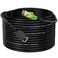 Weetcoocm Ethernet Extension Cable 25ft Network Cat6a Extension Patch Cable RJ45 Cords Shielded Male to Female Connector 25FT