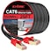 XXONE 25ft Cat6 Ethernet Cable 26AWG HeavyDuty Waterproof Direct Burial Outdoor LAN Cable Compatible with Network Adapters Hubs Switches Routers RJ45 Connector