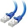 Cable Matters 10Gbps Snagless Long Shielded Cat 6A Ethernet Cable 100ft Cat 6A Cable Cat6A Cord Ethernet Cord Blue
