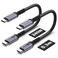 SUMPK 1FT USB 4 Cable 2 Packs 240W USB C to USB C Cable 40Gbps High Speed Data Transfer and Single 8K or Dual 4K Display Video Output Compatible with Thunderbolt 4 MacBook Pro iPhone 1516 Plus