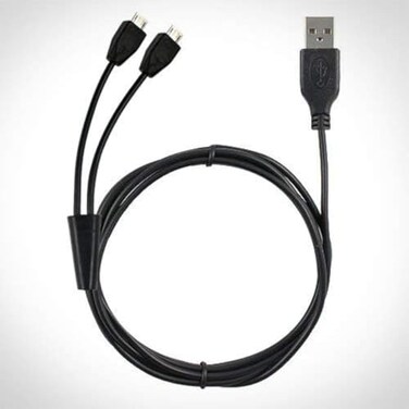 OMNIHIL Omnihil 10 Feet Dual MicroUSB Splitter Cable Power up to Two Micro USB Devices at Once
