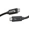 Plugable Thunderbolt 4 Cable Thunderbolt Certified 66ft USB4 Cable with 100W Charging Single 8K or Dual 4K Displays 40Gbps Data Transfer Compatible with Thunderbolt USB4 USBC Driverless
