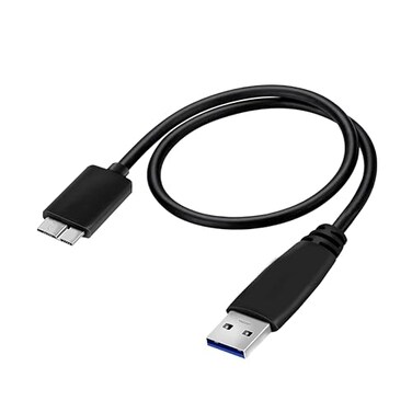 Cable Plus 2 Pack Super Speed USB MicroB Universal Data Charger Cable USBA to USB MicroB for WD My Passport and Elements Hard Drives SeagateToshibaHitachiSamsung External Hard Drives