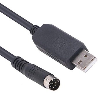 Green-utech Greenutech USB MD 8P RS232 Serial Adapter Cable for Rockwell AB MicroLogix 1400 PLC Programming 1761CBL FT231XS Chip