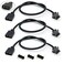 Jstincal ARGB Female Cable 1to1 ARGB Extension Cable 5V 3Pin Digital Addressable RGB Extension Cable ARGB PC Cables 118 Inches 3Pack