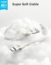 Anker Car Carplay Cable for iPhone 17 16 Pro Max Plus Upcycled Braided USB A to USB C Car Charger Cord for Samsung Note20 and More6FTWhite