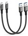 Aoybevty USB A to USB C Cable 2 Pack 16FT USB 3132 10Gbps Data Transfer and 60W 3A Fast Charging Cable for Samsung Galaxy External SSD and Other Type C Phone Laptop PC Devices