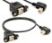BSHTU Printer Extension Cable USB 20 B Adapter Male to Female Connections 90 Degree Socket Right Angled Scanner Cord with Screw Panel Mount 05m