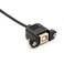 BSHTU Printer Extension Cable USB 20 B Adapter Male to Female Connections 90 Degree Socket Right Angled Scanner Cord with Screw Panel Mount 05m