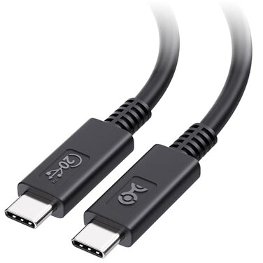 Cable Matters USBIF Certified 20 Gbps USB C Cable USB4 Cable 6ft Supports Up to 4K120Hz Video 100W Charging 20Gbps Data Transfer Black