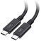 Cable Matters USBIF Certified 20 Gbps USB C Cable USB4 Cable 6ft Supports Up to 4K120Hz Video 100W Charging 20Gbps Data Transfer Black