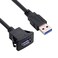 cablecc 1m Waterproof USB 30 Extension Latch Mount Car AUX Cable for Dashboard Panel Single USB 30