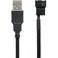 CRJ Electronics CRJ 5V USB PC Fan Power Adapter Cable 24inch 60cm Black Sleeved Silent Fan Speed Adapter for 3Pin 4Pin Computer Cooling Fans