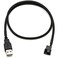 CRJ Electronics CRJ 5V USB PC Fan Power Adapter Cable 24inch 60cm Black Sleeved Silent Fan Speed Adapter for 3Pin 4Pin Computer Cooling Fans