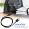 Cuifati Bracelet Watch Charger 1 Meter Long Wristband Charger Portable USB Charging Cable Rubber TPE Soft Wire USB Charger Adapter for Smart Bracelet 4 1m328ft Black