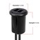 DAMAVO 2 Ports Dual Car USB Port 20 Male to Female USB Cable AUX Flush Mount YM1240 Car Mount Extension Cable with Buckle for Car Truck Boat Motorcycle Dashboard Panel
