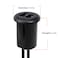 DAMAVO 2 Ports Dual Car USB Port 20 Male to Female USB Cable AUX Flush Mount YM1240 Car Mount Extension Cable with Buckle for Car Truck Boat Motorcycle Dashboard Panel