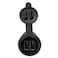 DAMAVO 2 Ports Dual Car USB Port 20 Male to Female USB Cable AUX Flush Mount YM1240 Car Mount Extension Cable with Buckle for Car Truck Boat Motorcycle Dashboard Panel