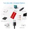 Ansumg Data Blocker USB A USB C Data Blocker for iphone15 16 and Any USB C Mobile Phone Charge Protect Against Juice Jacking Refuse Hacking Only Charging Red