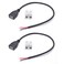 ELNONE 2PCS 03M1FT USB 20 Female Pigtail 2 Wire 20AWG USB DC Pigtail DIY Power Cable 5V 5A with 2Position Spring Wire Connector for USB Installed