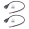 ELNONE 2PCS 03M1FT USB 20 Female Pigtail 2 Wire 20AWG USB DC Pigtail DIY Power Cable 5V 5A with 2Position Spring Wire Connector for USB Installed