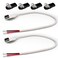 ELNONE 2PCS 20AWG USB Female Pigtail 2 WireWhite 03M1FT USB 20 Female 2 Pin Bare Wire Open End Extension Cable with 2 Pairs4PCS Double Wire Plug in Connector for DIY USB Pigtail Connection