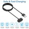 EXMRAT for Fitbit Inspire Charger Replacement Charging Cable Cord for Fitbit Inspire Inspire HR Fitness Tracker Black