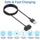 EXMRAT for Fitbit Inspire Charger Replacement Charging Cable Cord for Fitbit Inspire Inspire HR Fitness Tracker Black