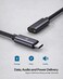 Faracent USB C Extension Cable 10Gbps USB 32 Type C Male to Female Extension Charging Sync for iPhone 17 16 15 Pixel PSVR2 MacBook Air ProNew iPad Dell XPS Surface Book 6ft 2pack Grey