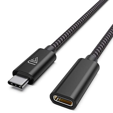 Faracent USB C Extension Cable 10Gbps USB 32 Type C Male to Female Extension Charging Sync for iPhone 17 16 15 Pixel PSVR2 MacBook Air ProNew iPad Dell XPS Surface Book 6ft Black