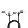 Futurizta Tech Upgraded ZeusX 6in1 Universal Multi Cable 66ft2m Fast Charging 60W Laptop PD QC30 27W iPhone Fast Charging Data Sync Military Grade Braided with Cable Organizer Strap