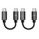 Futurizta Tech ZeusX Short USBC to USBC Cable 2 Packs 033ft01m 60W 20V3A TypeC Fast Charging Cable QC30 QC40 Compatible with Samsung Google Pixel iPad Pro DAC SSD