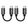 Futurizta Tech ZeusX Short USBC to USBC Cable 2 Packs 033ft01m 60W 20V3A TypeC Fast Charging Cable QC30 QC40 Compatible with Samsung Google Pixel iPad Pro DAC SSD