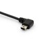 GLHONG Coiled Mini USB Cable 90 Degree Spring USB 20 to Mini USB Cable Cord Right Angle Charging and Sygn Mini USB Adapter Lead 15meter