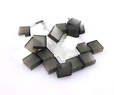 Honbay 40pcs Semitransparent Black and Clear Plastic USB Male AntiDust Plug Stopper Cap Cover