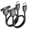 JUXINICE 2Pack USB20 Male to Female Extension Cable with Ears can be Fixed Various ChassisCabinetsPanels USB Extender WScrew nut for USB Panel Mount USB20 15FT