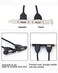 JUXINICE 2Pack USB20 Male to Female Extension Cable with Ears can be Fixed Various ChassisCabinetsPanels USB Extender WScrew nut for USB Panel Mount USB20 15FT
