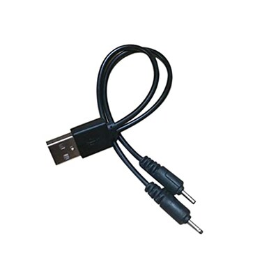 myfole DC 20mm USB Dual Plugs Charger Cable Cord Compatible with HBQ i7 i7sTWS Earbuds LY04Mini S530S570Q13 Wireless Bluetooth Headphones Headsets