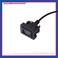 OCESTORE USB Port Panel Extension Cable Adapter Compatible with Camry RAV4 Corolla Highlander Bully Vios ALTIS USB Port Cable Car Dash Flush Mount 35 24mm