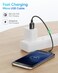 SUNGUY Short 6inch Micro USB Cables 3Pcs 05FT Android Charger Fast Charging Data Cord Compatible with Galaxy S6 S7 Edge Charging Station TV Stick PS4 Chromecast Android Phone Black