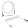 Twozoh USB C Keyboard Coiled Cable Braided Detachable Aviator Double Sleeve Type C Mechanical Keyboard Cable White