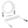 Twozoh USB C Keyboard Coiled Cable Braided Detachable Aviator Double Sleeve Type C Mechanical Keyboard Cable White