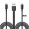 UCEC Dual USB C Cable 4ft USB A to USB Type C Splitter Charging Cable 2 in 1 Multi Charging Cable USB C Wire Braided Nylon USBC Charger Cable Compatible with Samsung Galaxy Pixel Tablet