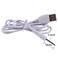usangreen USB to 25mm DC Barrel Jack Power Charge Cable with 2 Poles Adapter 18mm for Electronic Device